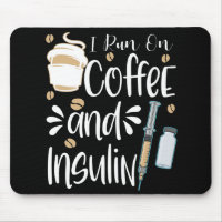 Diabetische Geschenke lustige Lauf auf Kaffee Diab