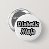 Diabetische Ninja Button (Vorne & Hinten)