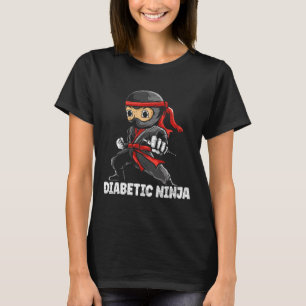 Diabetische Ninja Diabetes Awareness Month T1d Typ T-Shirt