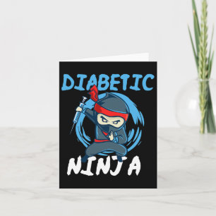 Diabetische Ninja - T1d Blutzucker Diabetes mellit Karte