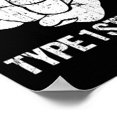 Diabetische Patienten Kämpfen Bewusstseinsbildung  Poster (Ecke)