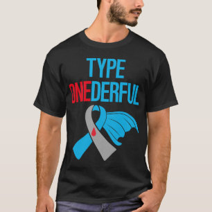 Diabetische Typ 1 Diabetes Aufklärung Monat T1D Ty T-Shirt