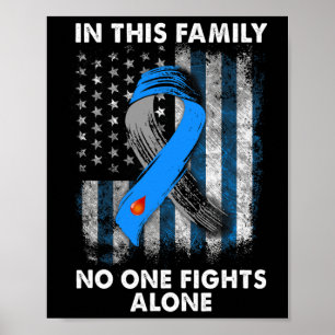 Diabetische Typ 1 T1d Diabetes Bewusstsein USA Fla Poster