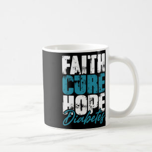 Diabetischer Krieger Gift Faith Cure Hope Diabetes Kaffeetasse