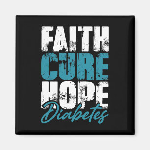 Diabetischer Krieger Gift Faith Cure Hope Diabetes Magnet