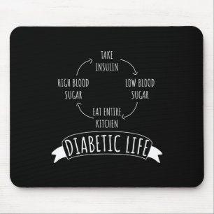 Diabetischer Lebenszyklus Diabetes Awareness Survi Mousepad