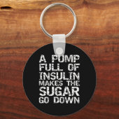 Diabetisches Geschenk Eine Insulinpumpe macht das Schlüsselanhänger (Vorderseite)