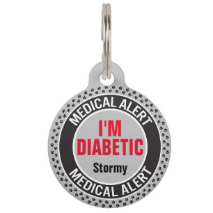 Diabetisches Haustier Medizinischer Alarm Benutzer Haustiermarke