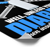 Diabetisches Insulin Diabetes mellitus Erreger Dia Poster (Ecke)