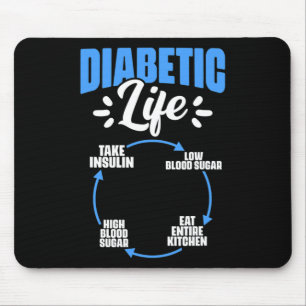 Diabetisches Leben Diabetes Erreger Diabetes Bewus Mousepad