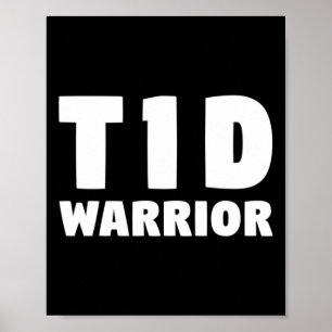 Diabetisches T1d heilen - Spaß Diabetisches T-Shir Poster