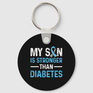 Diabetisches Unterstützungs-Design für einen Vater Schlüsselanhänger