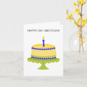 Diabirthday Karte (Gelbe Blume)