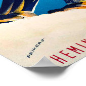 Diablerets, Berg, Paar auf Skilift Poster (Ecke)