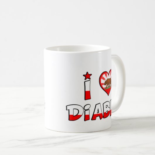 Diablo, CA Kaffeetasse (VorderseiteRechts)