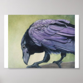 Diablo Das rohe Crow-Farbdruckpapier Poster