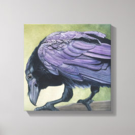 Diablo, die rassige Schwarz Crow-Living Room-Decke Leinwanddruck