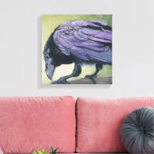 Diablo, die rassige Schwarz Crow-Living Room-Decke Leinwanddruck (Insitu (Wohnzimmer))