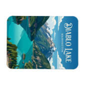 Diablo Lake USA Magnet (Horizontal)