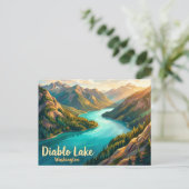 Diablo Lake USA Postkarte (Stehend Vorderseite)