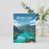 Diablo Lake USA Postkarte (Stehend Vorderseite)