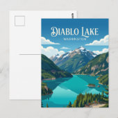 Diablo Lake USA Postkarte (Vorne/Hinten)