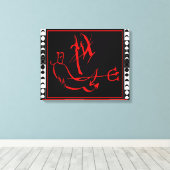 Diablo mit den Mondphasen Leinwanddruck (Insitu (Holzboden))