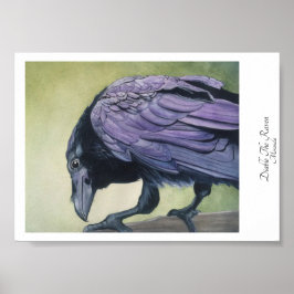 Diablo The Crow Black Raven Art Miranda Poster