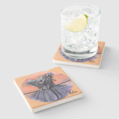 Diablo The Raven Drink Untersetzer Wasserfarbe Cro (Seitenansicht)
