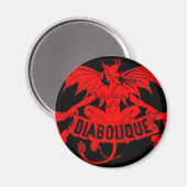 Diabolique Devil Satan Vintages Zigarrenlabel Art Magnet (Vorderseite/Rückseite)