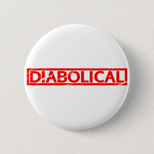 Diabolische Briefmarke Button