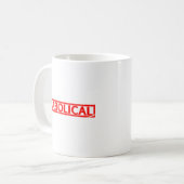 Diabolische Briefmarke Kaffeetasse (Vorderseite Links)