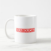 Diabolische Briefmarke Kaffeetasse (Links)