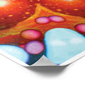 Diadem Kinetic Collage Kaleidoscope Poster (Ecke)