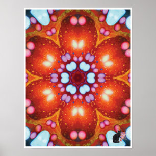 Diadem Kinetic Collage Kaleidoscope Poster
