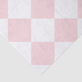 Diag kariertes großes - weiß und blaß - Rosa Seidenpapier (Ausschnitt)