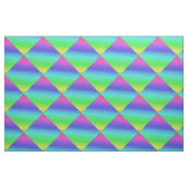 Diag Rainbow Gradient Blumenmuster Blau Grün Stoff (Fat Quarter (45,7 x 55,9 cm))