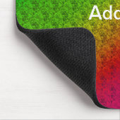 Diag Rainbow Gradient Blumenmuster Rot Grün Mousepad (Ecke)