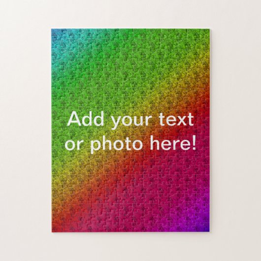 Diag Rainbow Gradient Blumenmuster Rot Grün Puzzle (Vertikal)