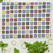 DIAG SQUARES gemischt Handtuch (Gefaltet)