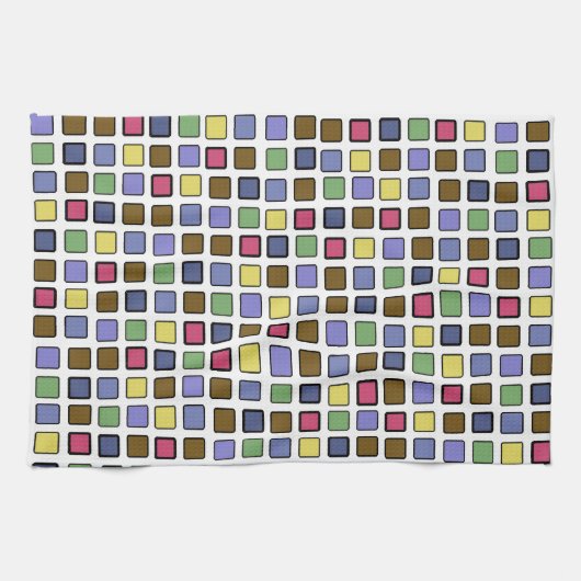 DIAG SQUARES gemischt Handtuch (Horizontal)