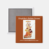 Diaghilevs Ballets Russes Magnet (Vorderseite/Rückseite)