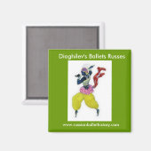 Diaghilevs Ballets Russes Magnet (Vorderseite/Rückseite)