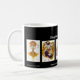 Diaghilevs Balletts Russes rote GrenzTasse Kaffeetasse