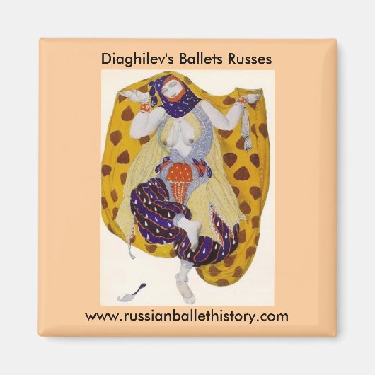 Diaghilews Balletts Magnet (Vorne)