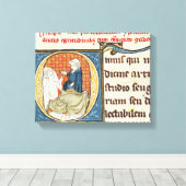 Diagnose eines Patienten durch einen Arzt Leinwanddruck (Insitu (Holzboden))