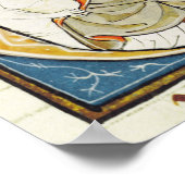 Diagnose eines Patienten durch einen Arzt Poster (Ecke)