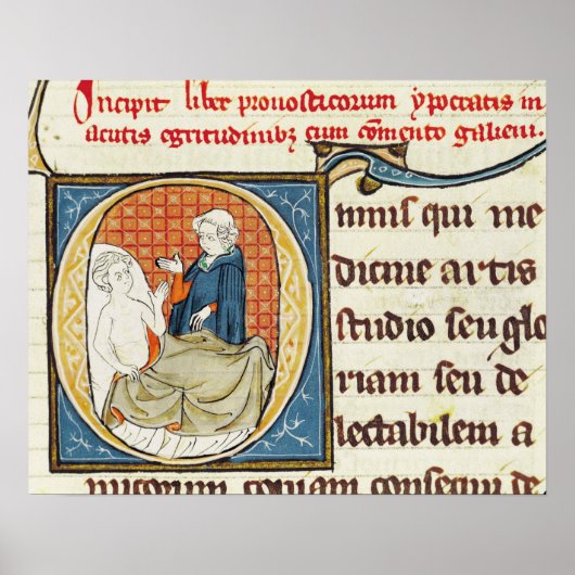 Diagnose eines Patienten durch einen Arzt Poster (Vorne)