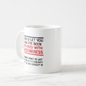 Diagnose mit Awesomeness-Tasse Kaffeetasse (Vorderseite Links)
