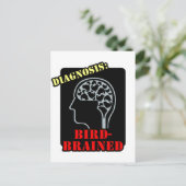 Diagnose: Vogelgezügelt Postkarte (Stehend Vorderseite)